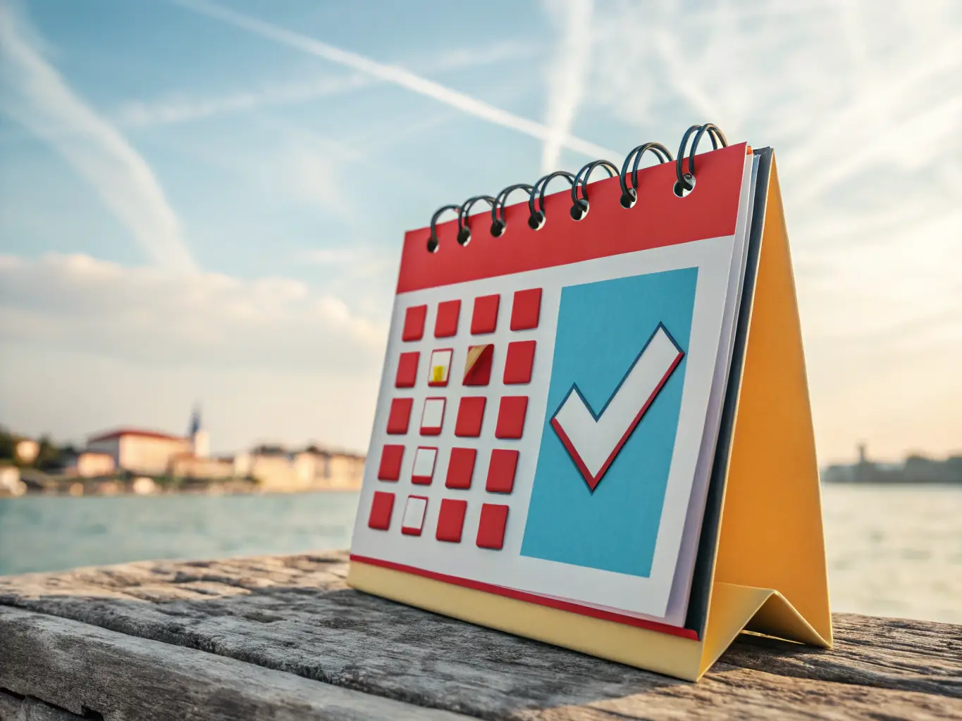 A calendar icon with checkmarks on various dates, representing flexible scheduling options for loan signing appointments.
