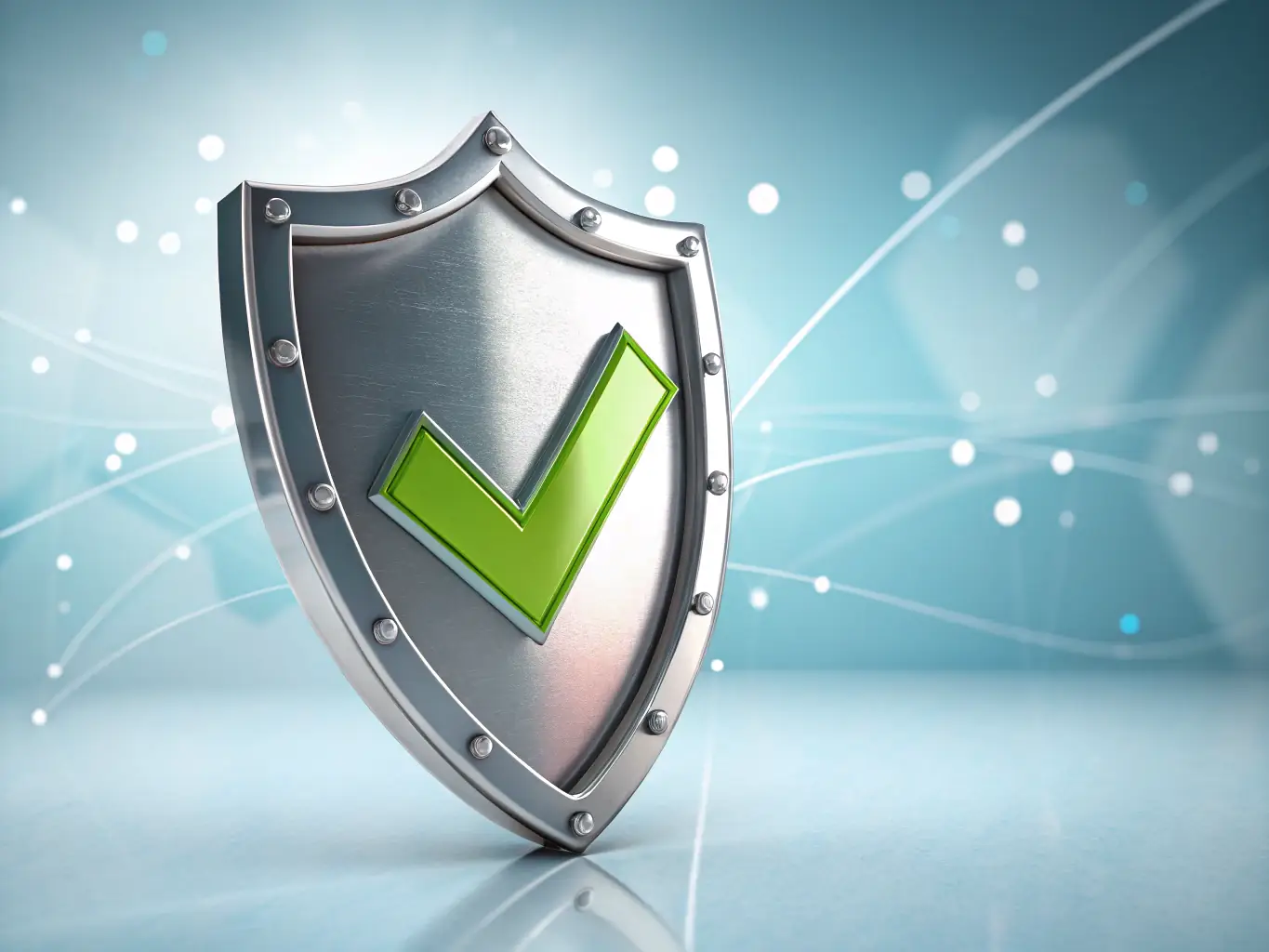 An image depicting a shield with a checkmark inside, symbolizing comprehensive insurance coverage for loan signing services.